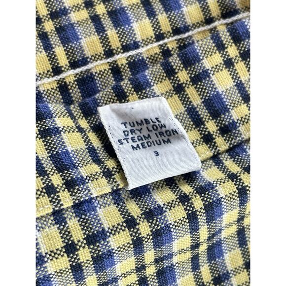Ralph Lauren Blake Shirt Men's Medium Blue Yellow Button Down Cotton Oxford - Picture 7 of 10